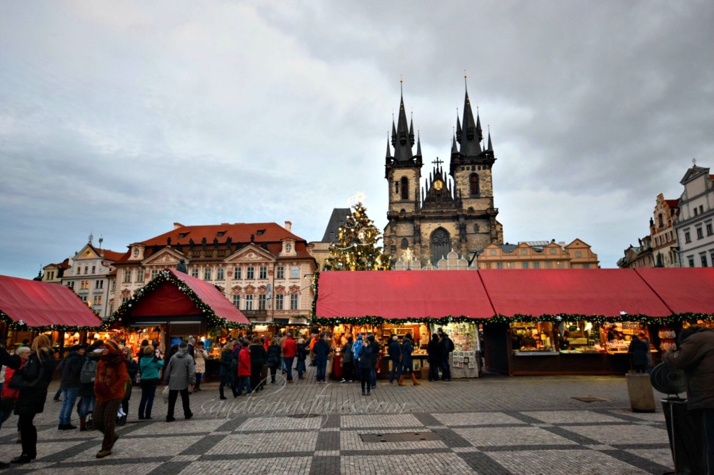 christmas market in Prague 6