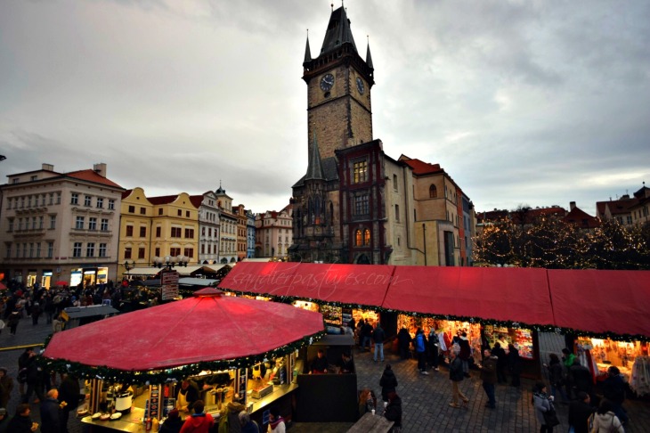 christmas market in Prague 7