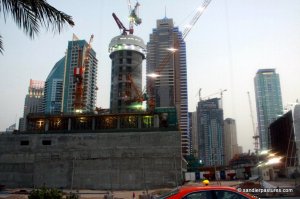 construction around Dubai Marina